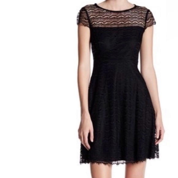 Jessica Simpson Dress Women’s 6 Black Dress Lace - Picture 1 of 10